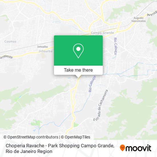 Mapa Choperia Ravache - Park Shopping Campo Grande