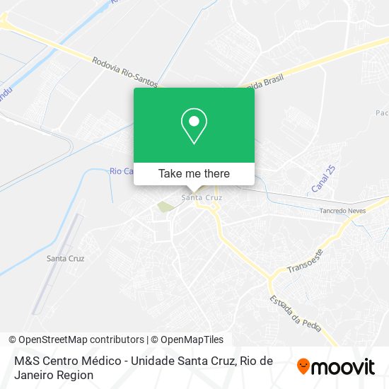 Mapa M&S Centro Médico - Unidade Santa Cruz