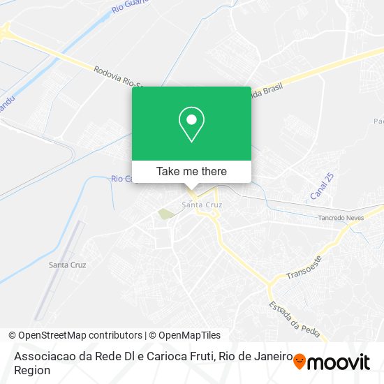Mapa Associacao da Rede Dl e Carioca Fruti