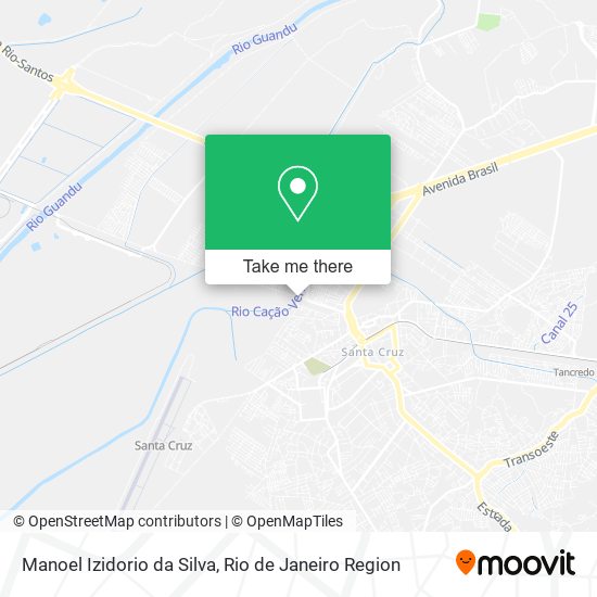 Mapa Manoel Izidorio da Silva