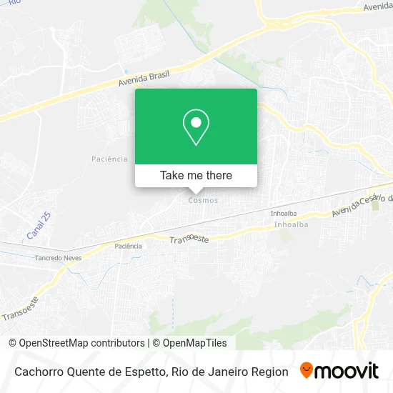 Cachorro Quente de Espetto map