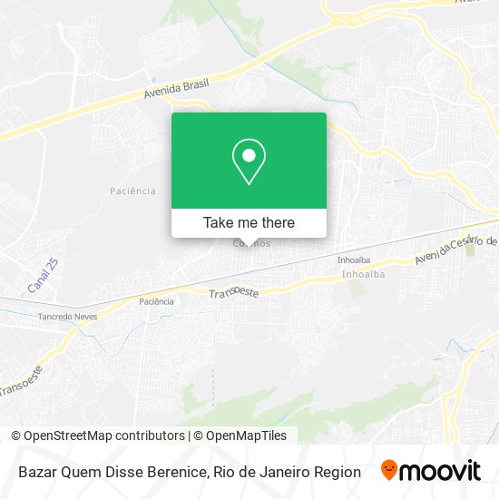 Bazar Quem Disse Berenice map