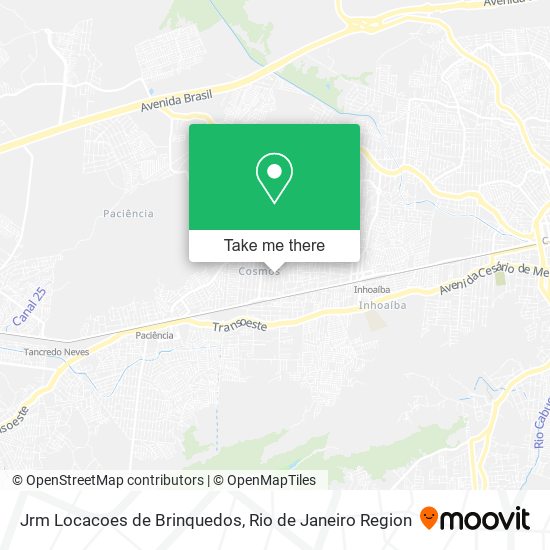 Jrm Locacoes de Brinquedos map