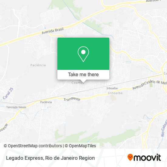 Legado Express map