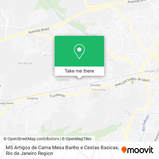 Mapa MS Artigos de Cama Mesa Banho e Cestas Basicas