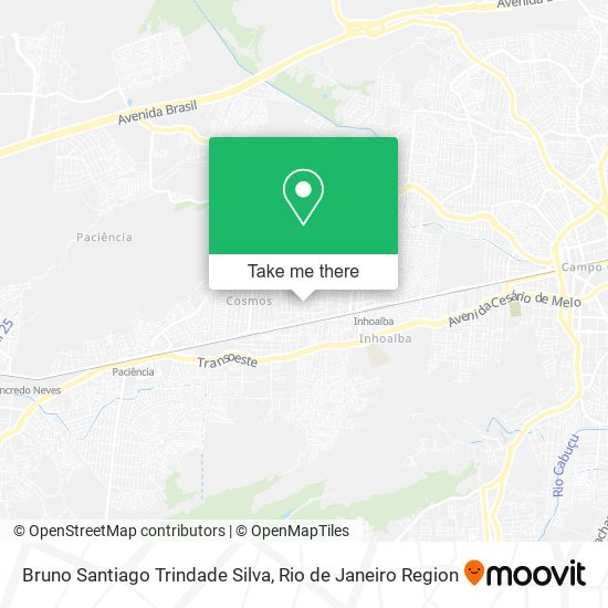 Bruno Santiago Trindade Silva map