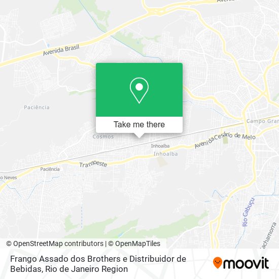 Frango Assado dos Brothers e Distribuidor de Bebidas map