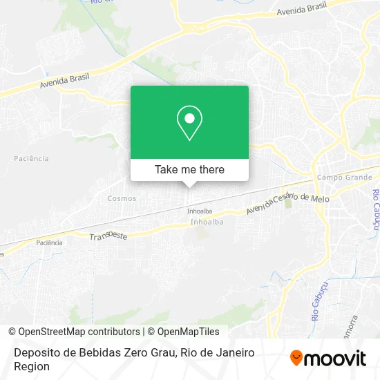 Deposito de Bebidas Zero Grau map