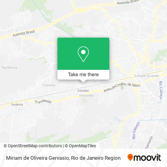 Miriam de Oliveira Gervasio map