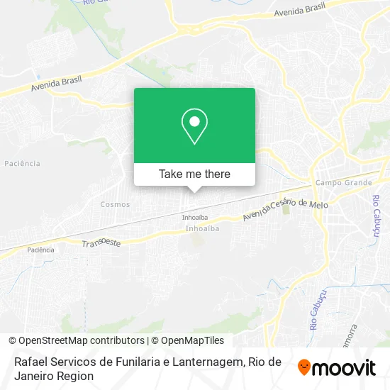 Rafael Servicos de Funilaria e Lanternagem map