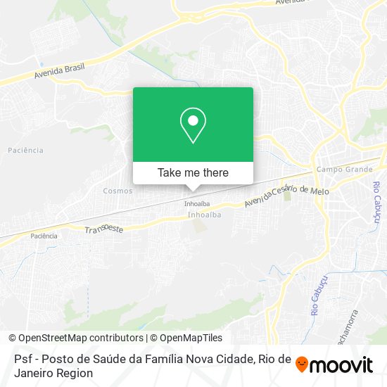 Psf - Posto de Saúde da Família Nova Cidade map