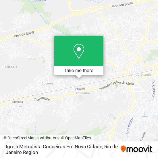 Mapa Igreja Metodista Coqueiros Em Nova Cidade