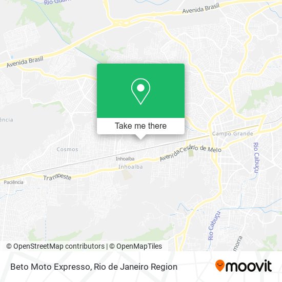 Beto Moto Expresso map