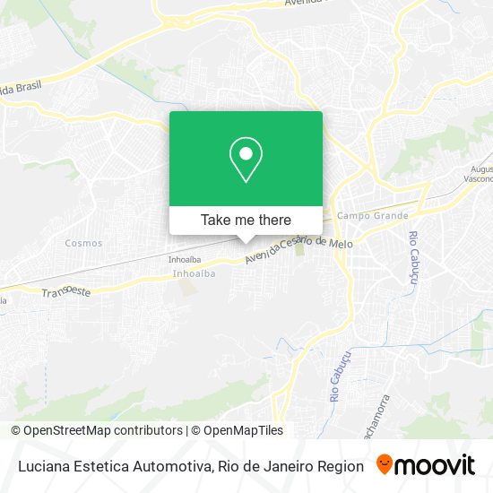 Luciana Estetica Automotiva map