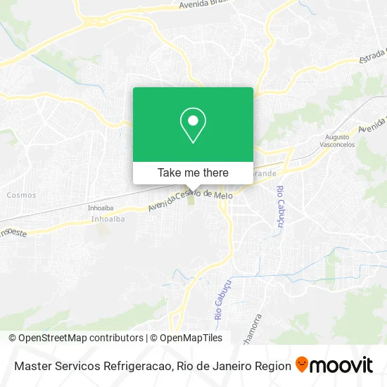 Master Servicos Refrigeracao map
