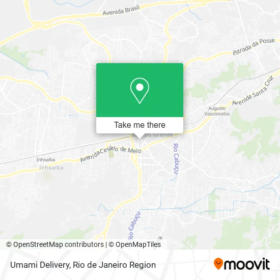 Umami Delivery map
