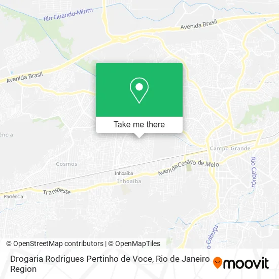 Drogaria Rodrigues Pertinho de Voce map