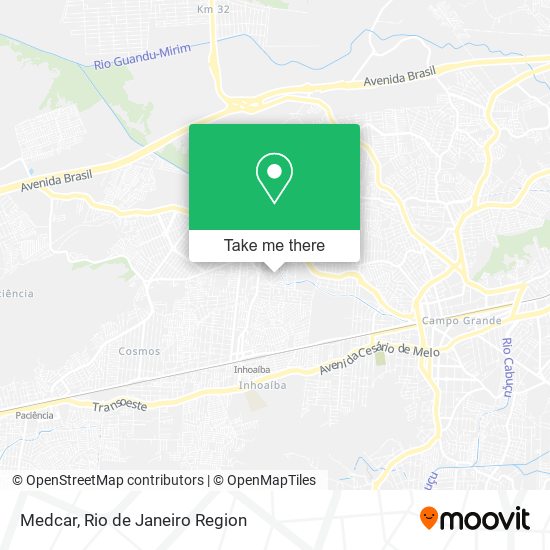 Mapa Medcar