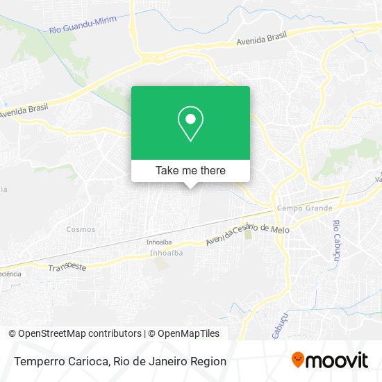 Temperro Carioca map