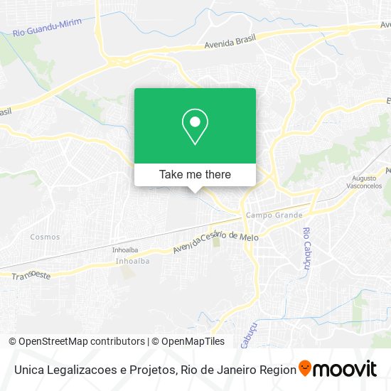 Mapa Unica Legalizacoes e Projetos