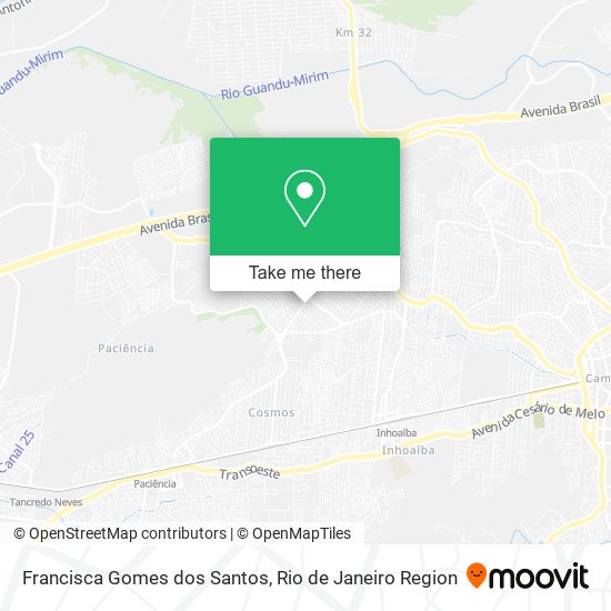 Mapa Francisca Gomes dos Santos