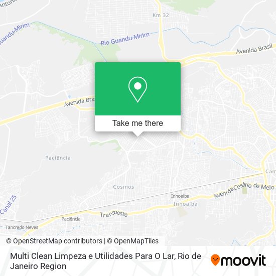 Mapa Multi Clean Limpeza e Utilidades Para O Lar