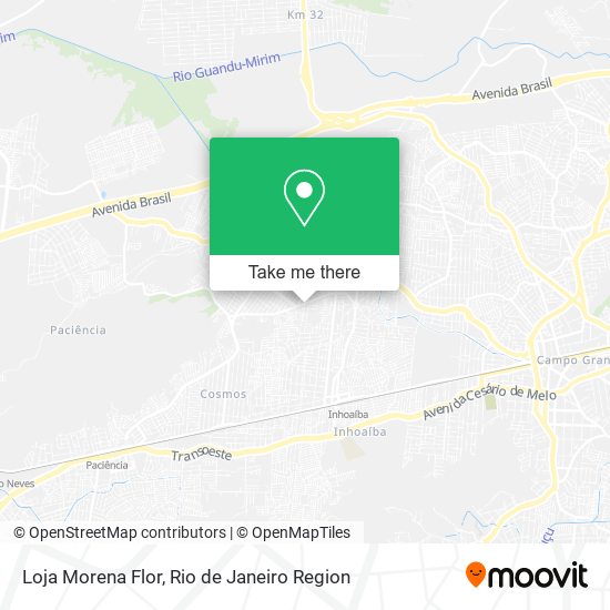 Mapa Loja Morena Flor