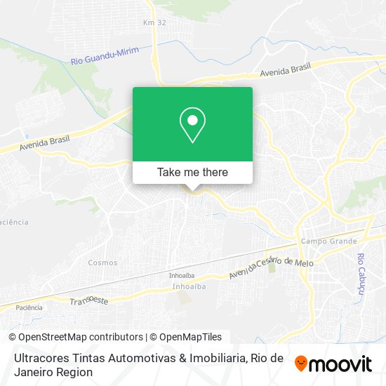 Mapa Ultracores Tintas Automotivas & Imobiliaria