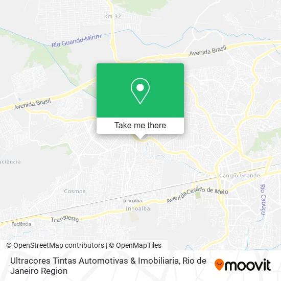 Ultracores Tintas Automotivas & Imobiliaria map