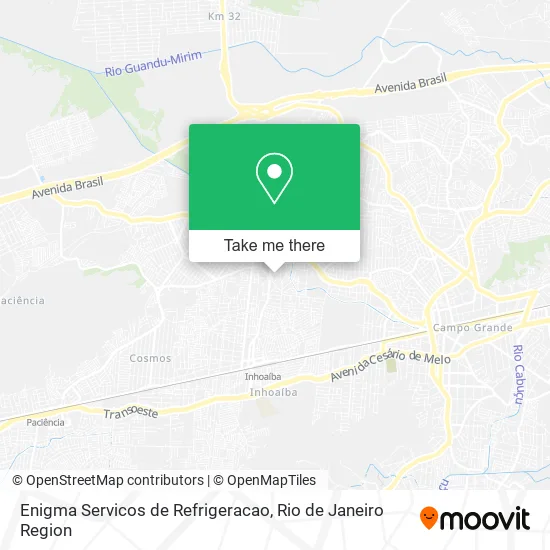 Enigma Servicos de Refrigeracao map