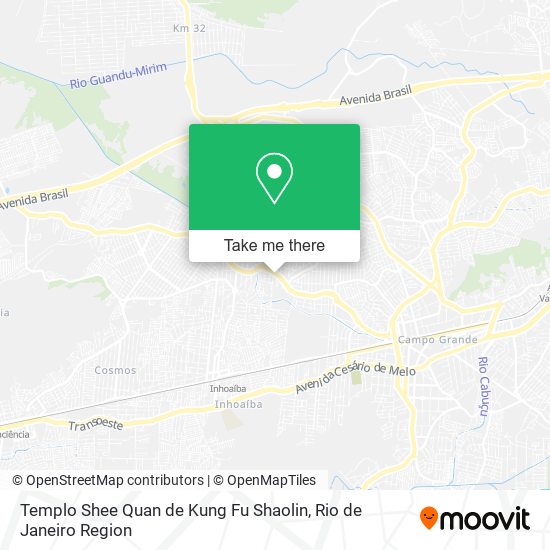 Mapa Templo Shee Quan de Kung Fu Shaolin