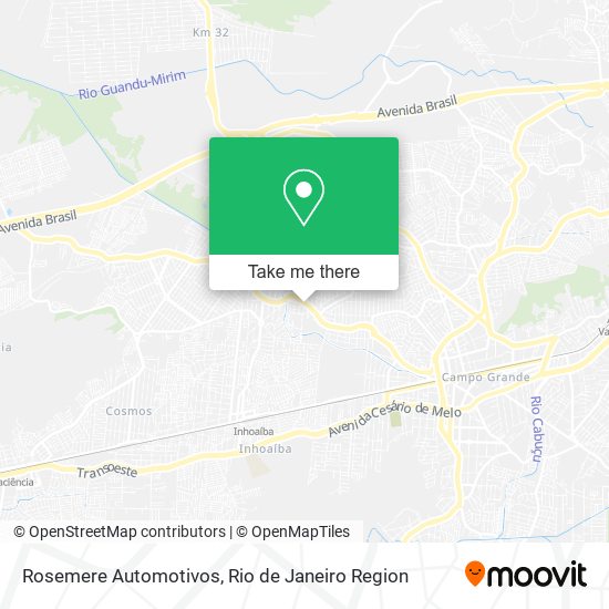 Rosemere Automotivos map