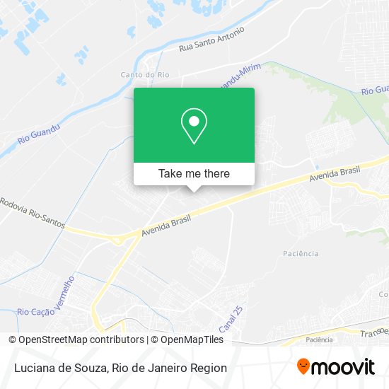 Mapa Luciana de Souza
