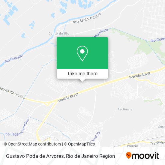 Gustavo Poda de Arvores map
