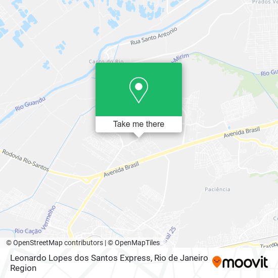 Leonardo Lopes dos Santos Express map