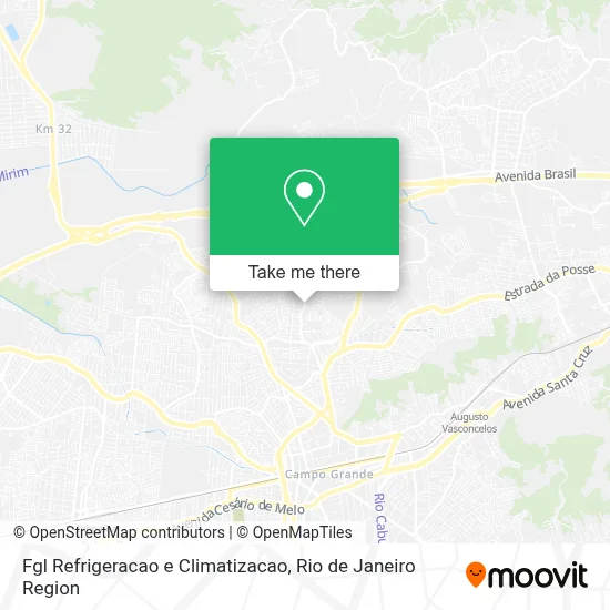 Fgl Refrigeracao e Climatizacao map