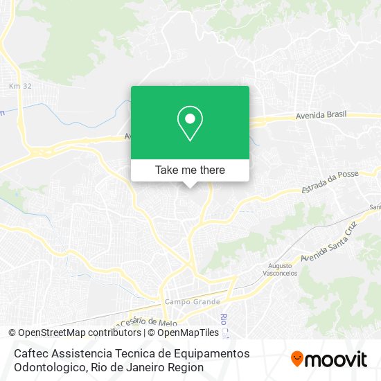 Caftec Assistencia Tecnica de Equipamentos Odontologico map