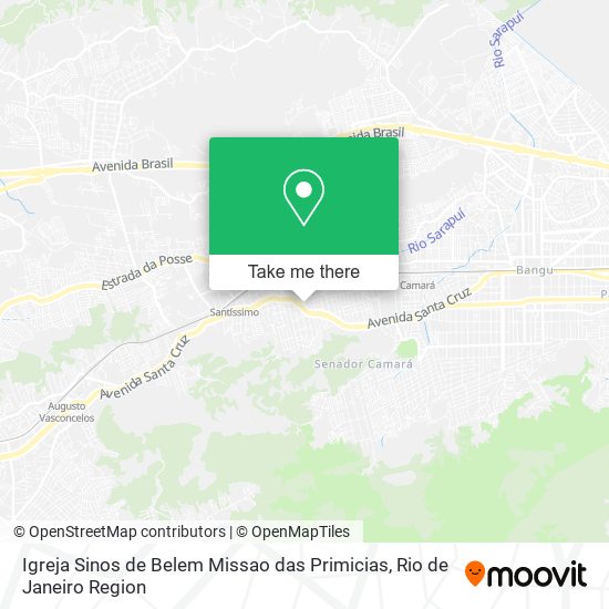 Igreja Sinos de Belem Missao das Primicias map