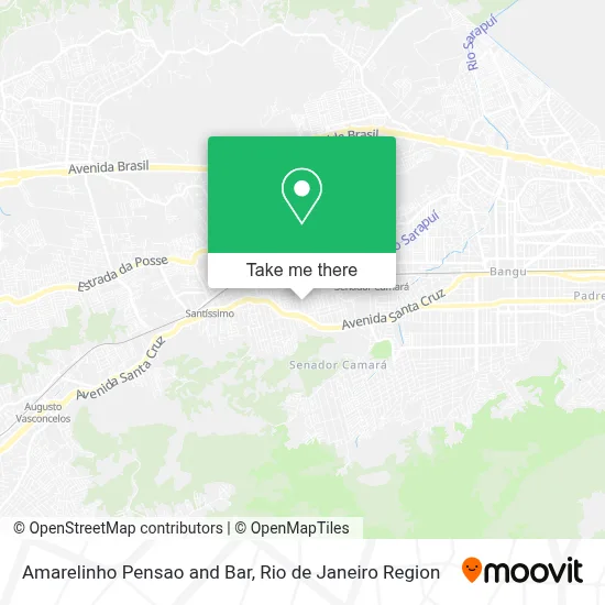 Amarelinho Pensao and Bar map