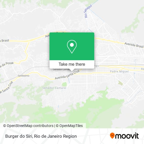 Mapa Burger do Siri