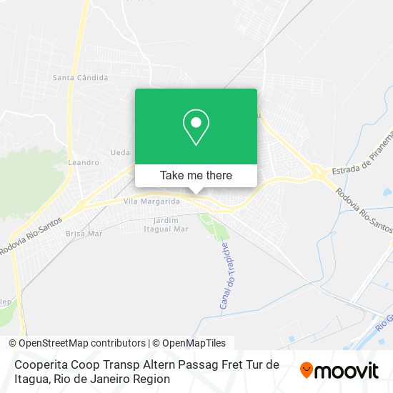 Mapa Cooperita Coop Transp Altern Passag Fret Tur de Itagua