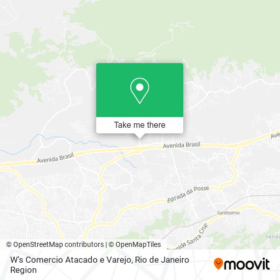 Mapa W's Comercio Atacado e Varejo