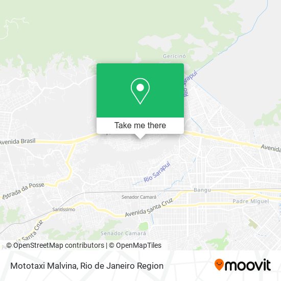 Mototaxi Malvina map