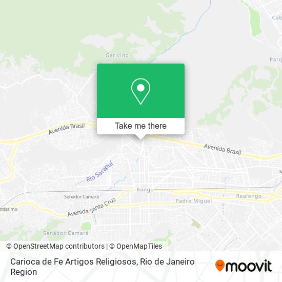 Mapa Carioca de Fe Artigos Religiosos