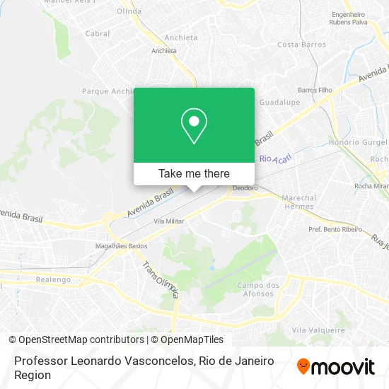 Professor Leonardo Vasconcelos map