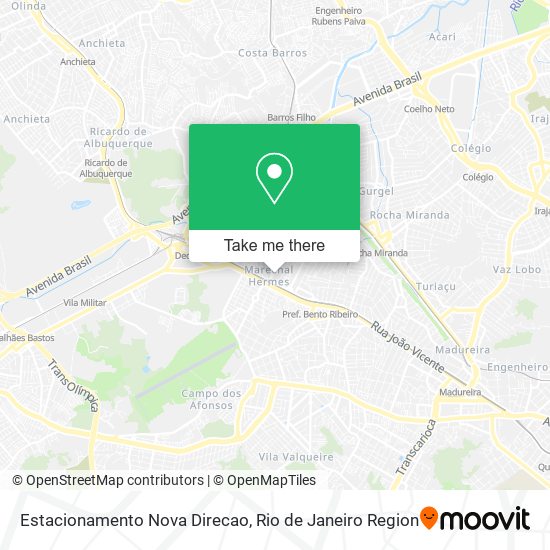 Estacionamento Nova Direcao map