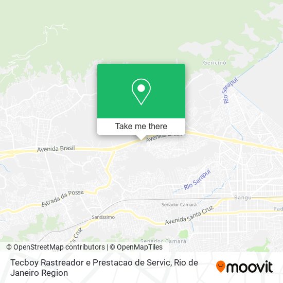 Mapa Tecboy Rastreador e Prestacao de Servic