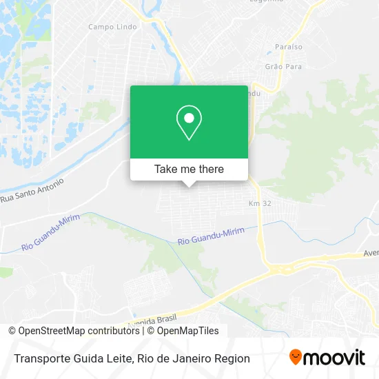 Transporte Guida Leite map