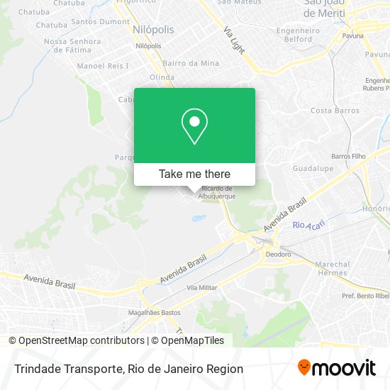 Mapa Trindade Transporte