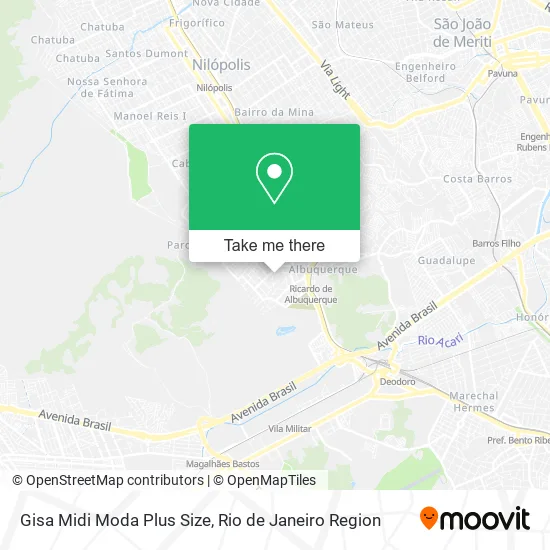 Gisa Midi Moda Plus Size map